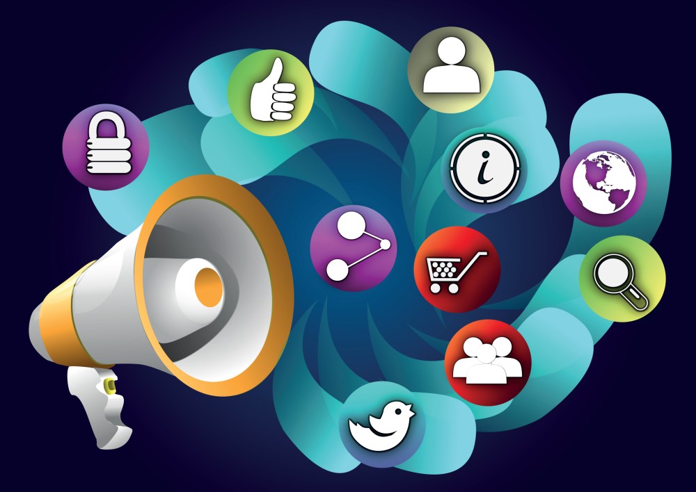 business concepts background with icons